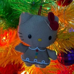 Hello Kitty Gingerbread Plush Ornament